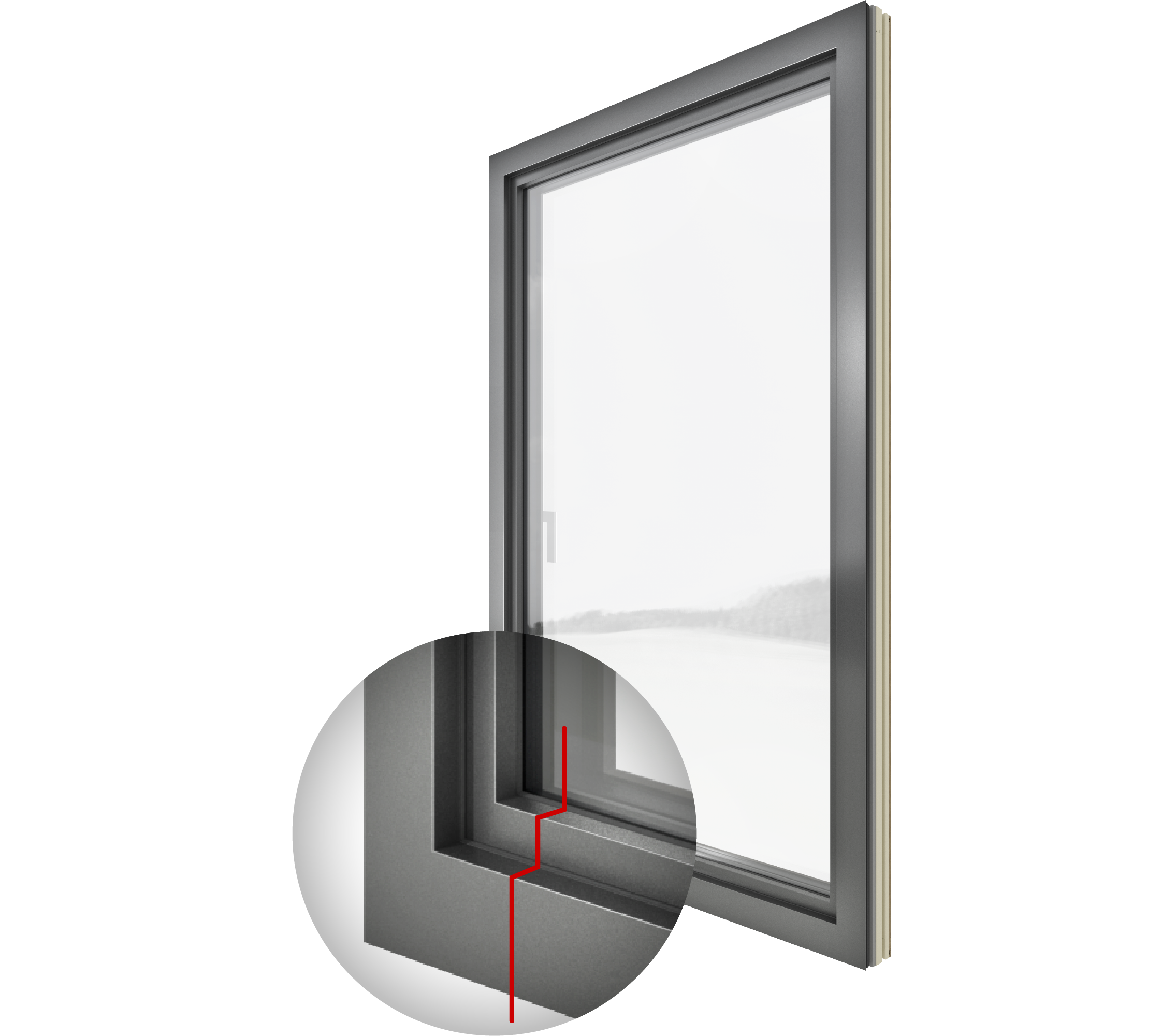 Okno Internorm HF 510 - Okna drewniano-aluminiowe
