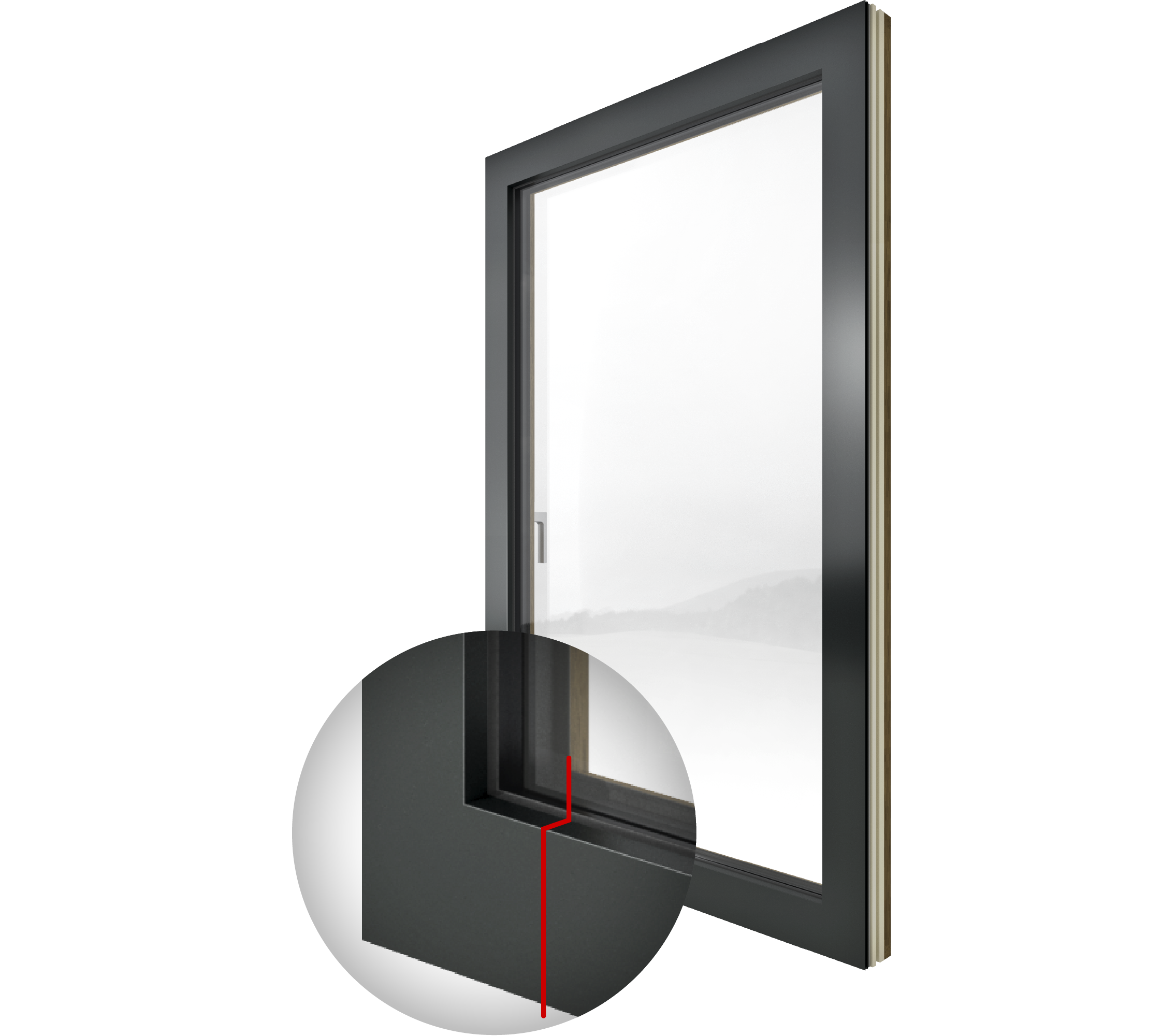 Okno Internorm HF 520 - Okna drewniano-aluminiowe