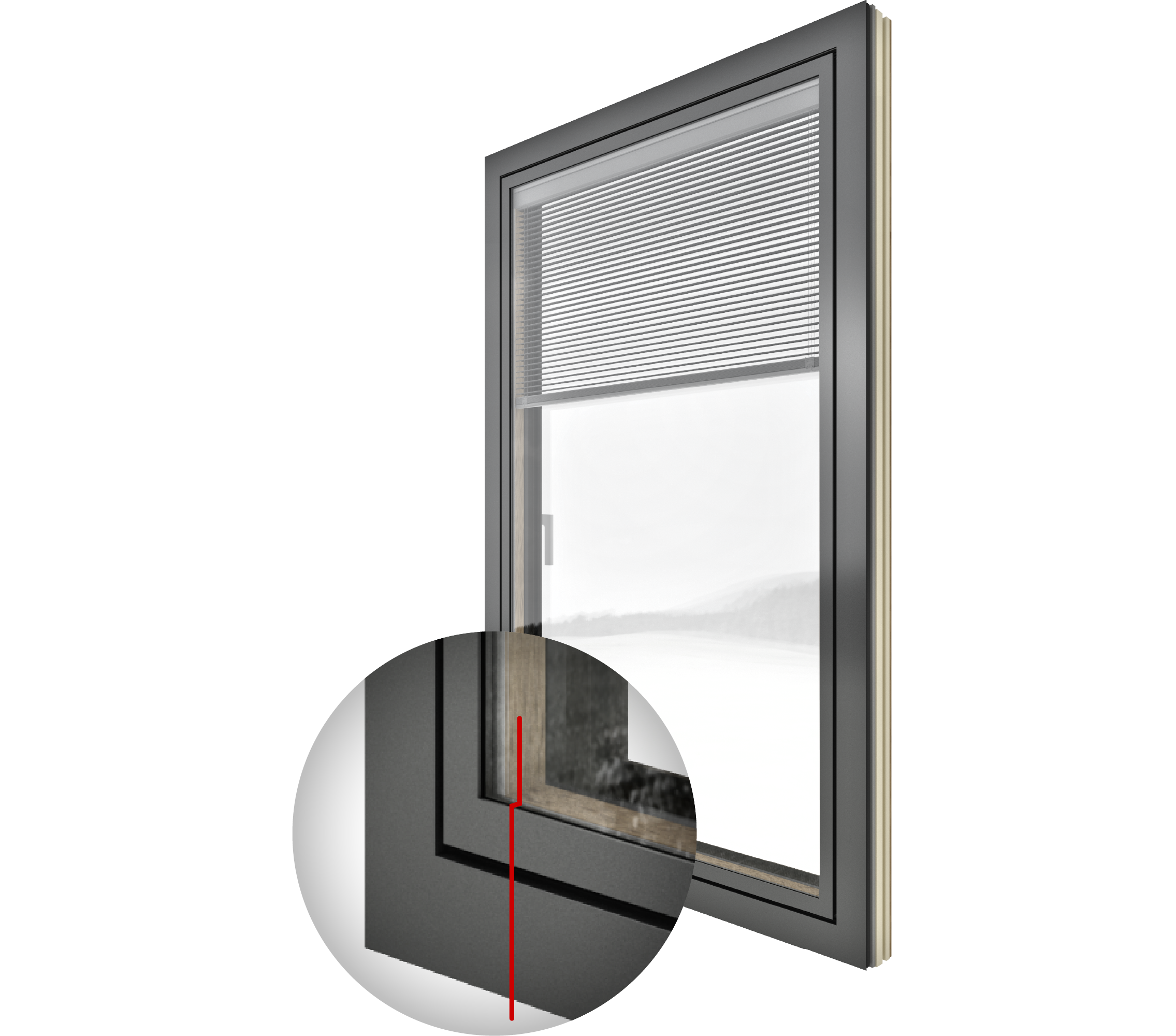 Okno Internorm HV 450 - Okna drewniano-aluminiowe